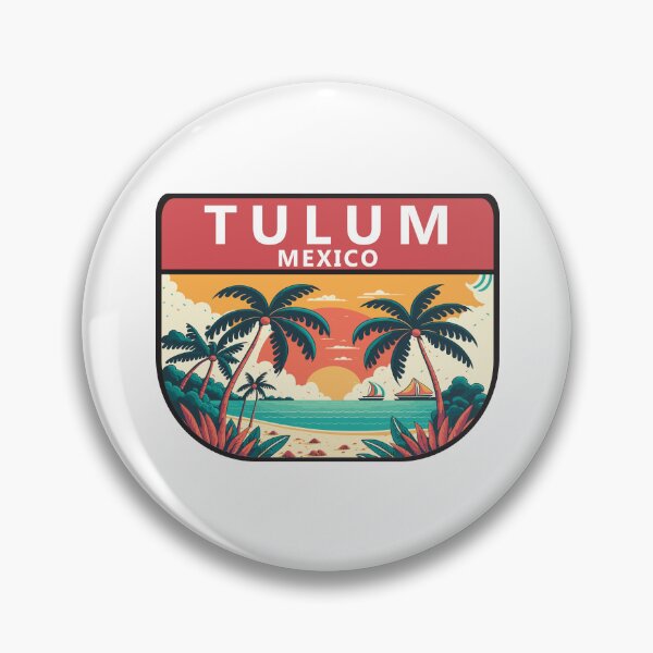Item preview, Tulum Mexico Retro Emblem designed and sold by KrisSidDesigns.
