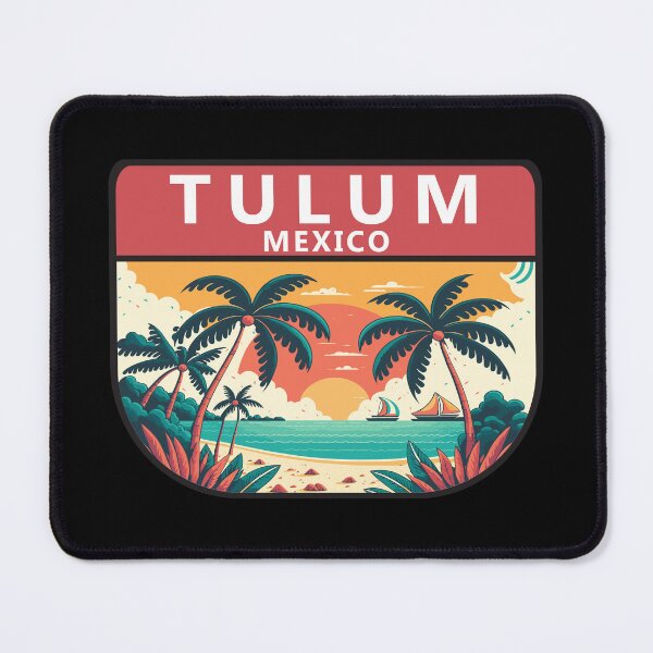 Item preview, Tulum Mexico Retro Emblem designed and sold by KrisSidDesigns.