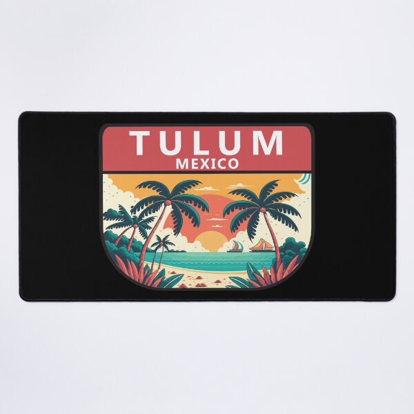 Item preview, Tulum Mexico Retro Emblem designed and sold by KrisSidDesigns.