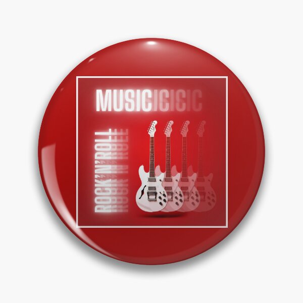 Item preview, Rock'n'roll music, white guitar graphics designed and sold by silent-violin.