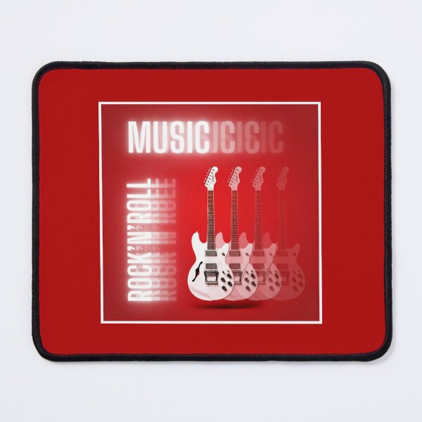 Item preview, Rock'n'roll music, white guitar graphics designed and sold by silent-violin.