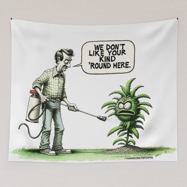 Item preview, Weeds Trespassing designed and sold by FamouslyStupid.