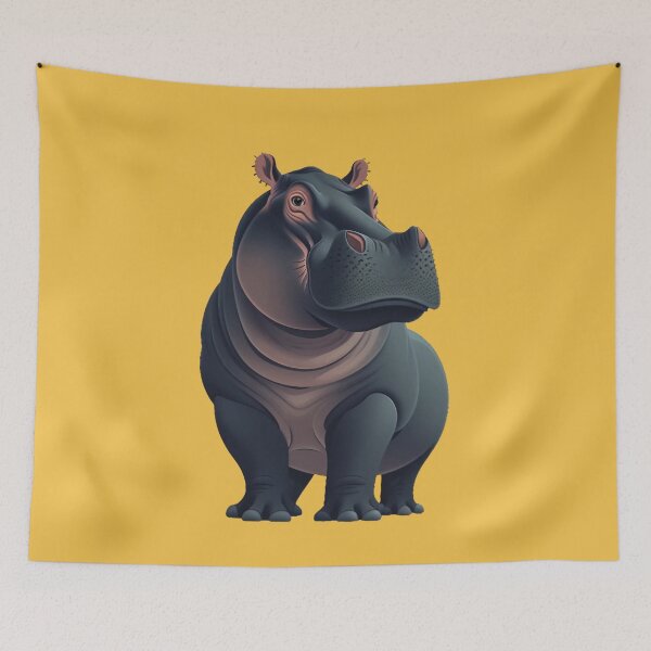 Item preview, Hippopotamus Art designed and sold by Obsidian Ink by Wilshire.