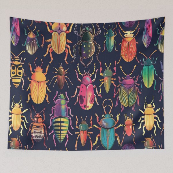 Aperçu de l'œuvre Insectes colorés 2 créée et vendue par KaraTeProject.