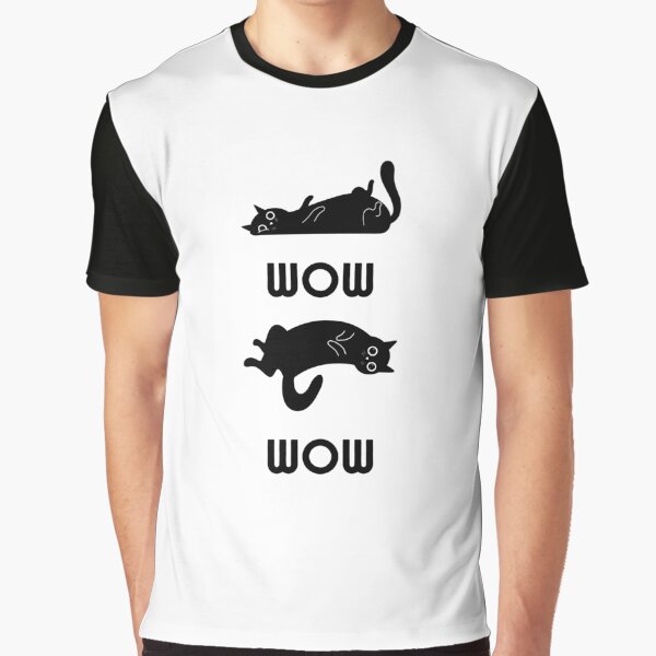 Item preview, WOW |  Black Cat Illustration - Minimalist Design designed and sold by RM-Journey.