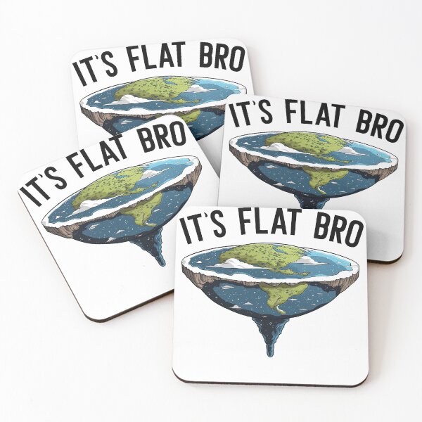 Item preview, It's Flat Bro - The Earth is Flat Map designed and sold by ahmed2751989.