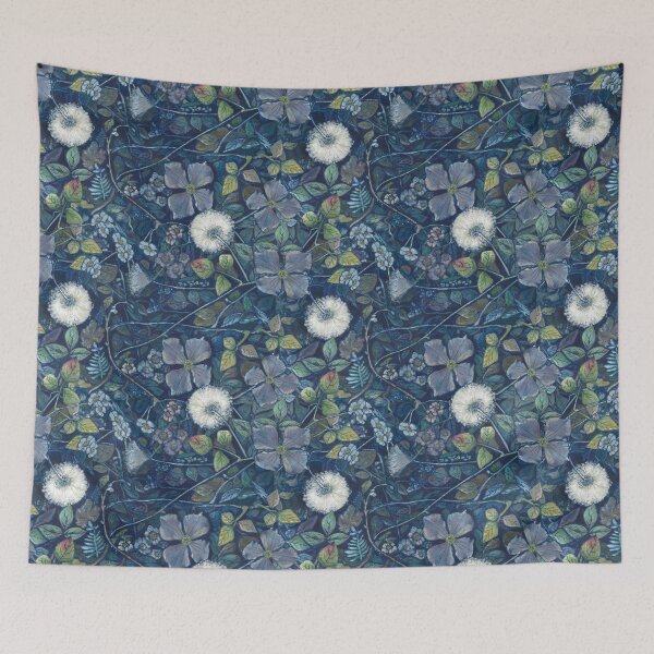 Item preview, Clematis and Brambles designed and sold by WildBirdArt.