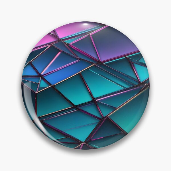 Artikelvorschau, Abstract Geometric Purple Blue Glass Pattern entworfen und verkauft von TheArtOfPat.