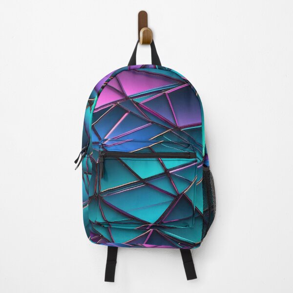 Artikelvorschau, Abstract Geometric Purple Blue Glass Pattern entworfen und verkauft von TheArtOfPat.