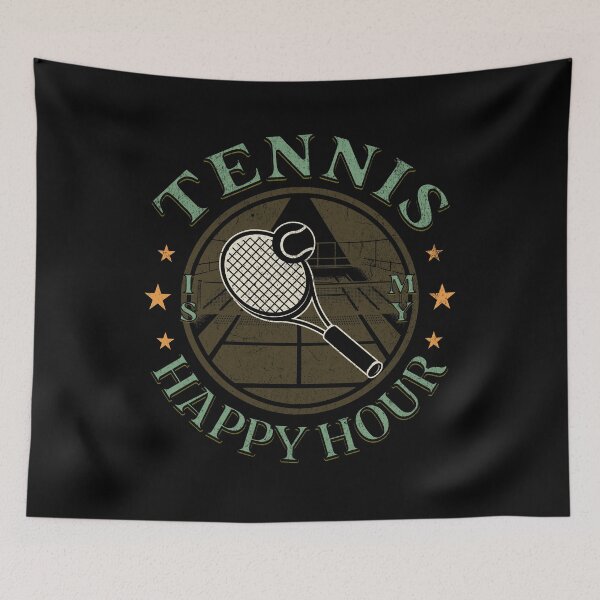 Item preview, Tennis is my Happy Hour designed and sold by Vindbult.