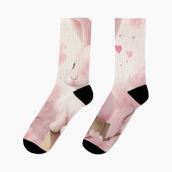Item preview, Pink Bunny Heart, rabbit, kids, cute, children, flowers, animal designed and sold by Cyber Kids.