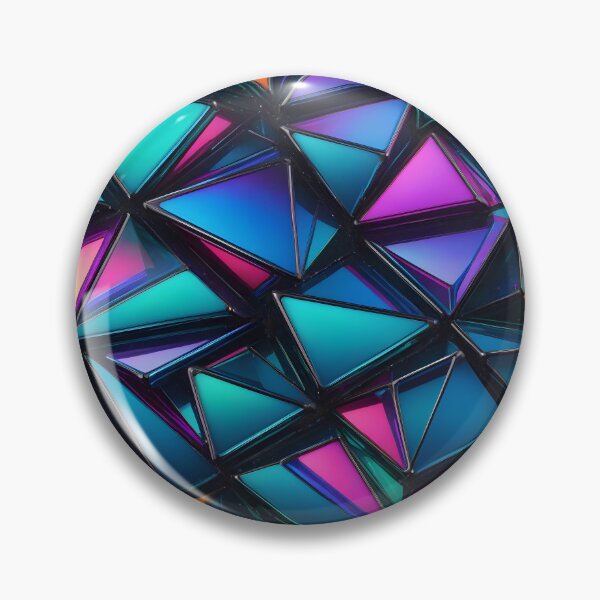 Artikelvorschau, Abstract Geometric Purple Blue Glass Pattern entworfen und verkauft von TheArtOfPat.