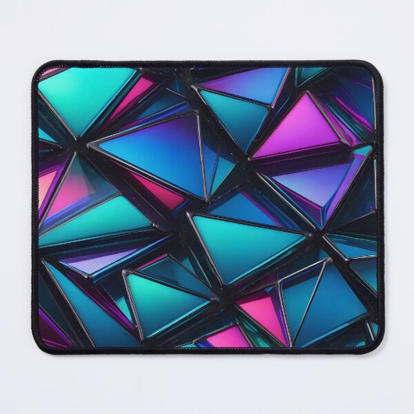 Artikelvorschau, Abstract Geometric Purple Blue Glass Pattern entworfen und verkauft von TheArtOfPat.