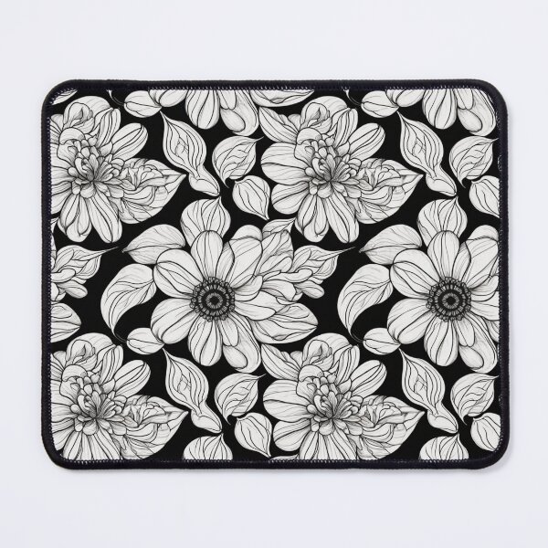Item preview, Monochrome Floral Medley designed and sold by nightspeed.