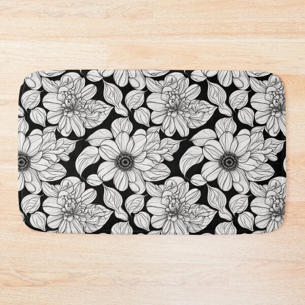Item preview, Monochrome Floral Medley designed and sold by nightspeed.