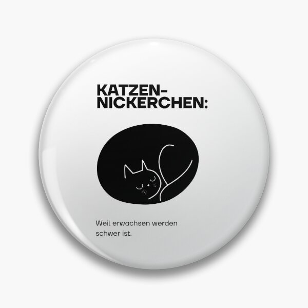 Item preview, Katzen-Nickerchen: Weil erwachsen werden schwer ist |  Black Cat Illustration - Humor Design designed and sold by RM-Journey.