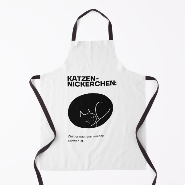 Item preview, Katzen-Nickerchen: Weil erwachsen werden schwer ist |  Black Cat Illustration - Humor Design designed and sold by RM-Journey.