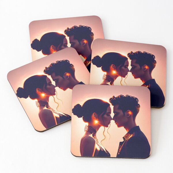 Item preview, Young couple against light Digital Art designed and sold by DrewShops.