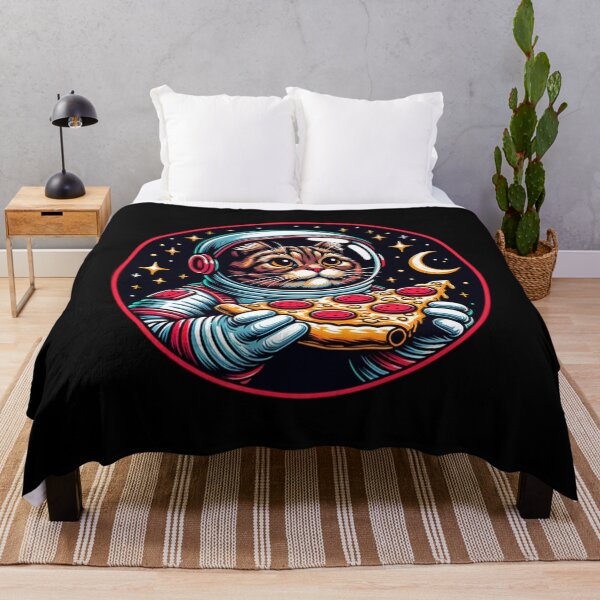Item preview, Space Cat Pizza designed and sold by SeledineArt.