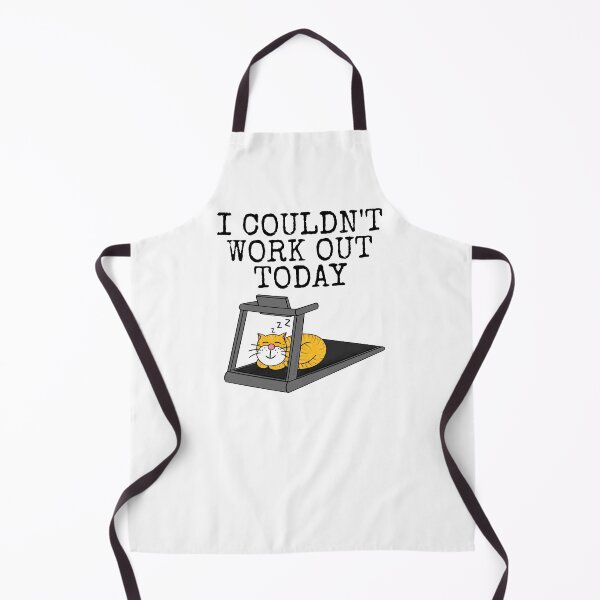 Item preview, Cat Treadmill, I Couldn't Work Out Today, Fitness Funny designed and sold by doodlerob.
