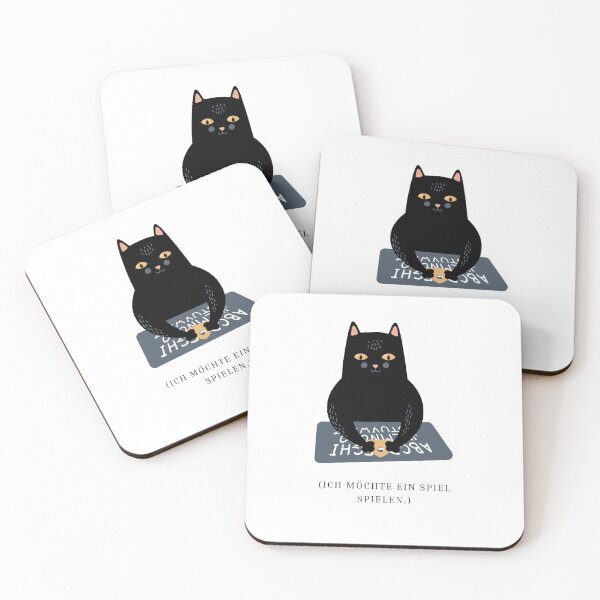Item preview, Ich möchte ein Spiel spielen |  Black Cat Mystery Design - Humor Design designed and sold by RM-Journey.