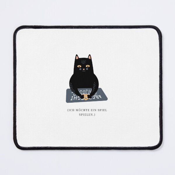 Item preview, Ich möchte ein Spiel spielen | Black Cat Mystery Design - Humor Design designed and sold by RM-Journey.