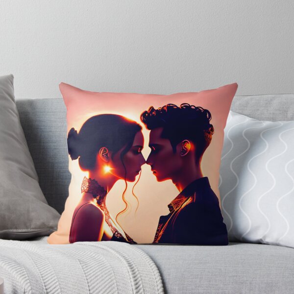 Item preview, Young couple against light Digital Art designed and sold by DrewShops.