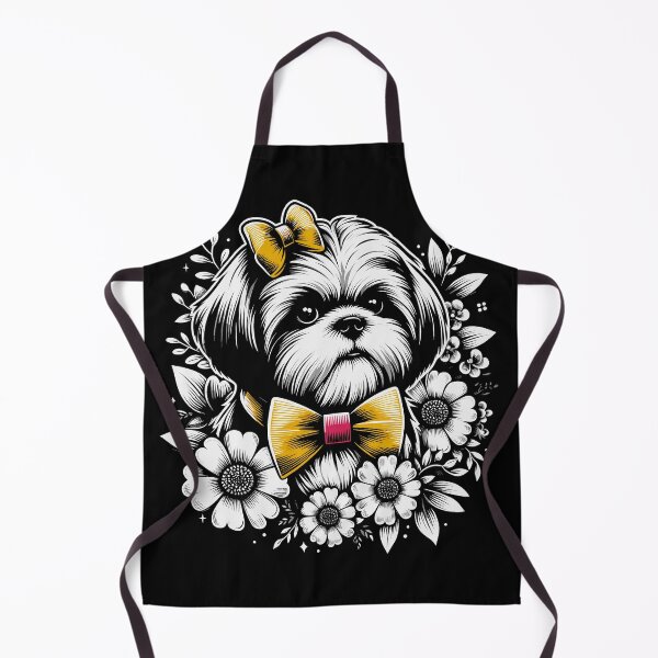 Item preview, Floral Adorned Yorkie designed and sold by Quirky Shirts.