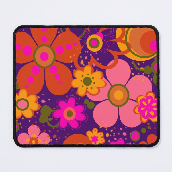Item preview, Orange and hot pink, flower power designed and sold by Lauren Vice.