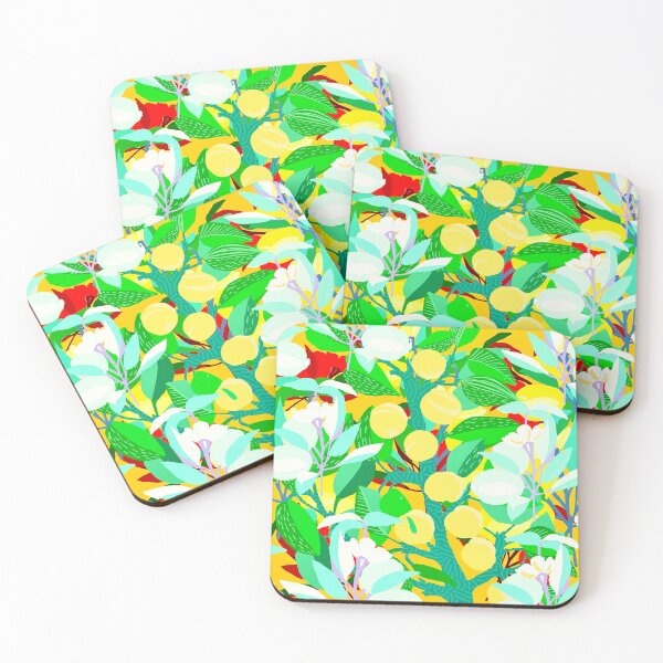 Item preview, Vibrant abstract lemon tree art and pattern. designed and sold by Meteryards.