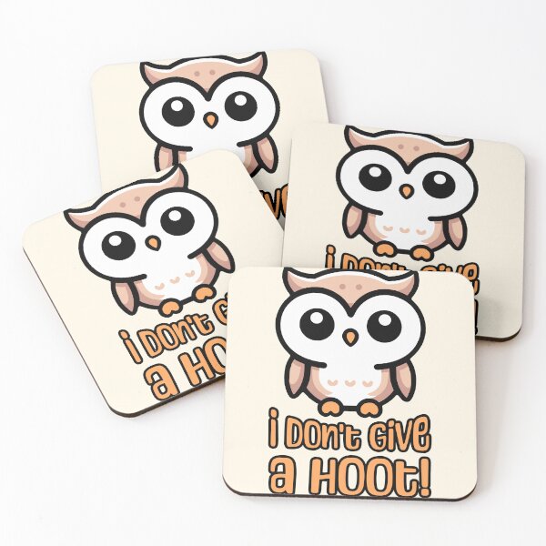 Item preview, I Don't Give A Hoot! Cute Owl Pun designed and sold by PMCreative.