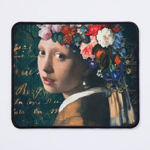 Item preview, Girl with the pearl earring in mixed media artwork designed and sold by Heuvelphoto.