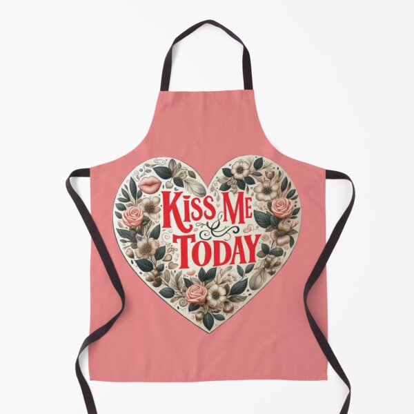 Artikelvorschau, Valentinstag: Küss mich heute mit einem Herzen in Blumen entworfen und verkauft von JaroDesign2023.