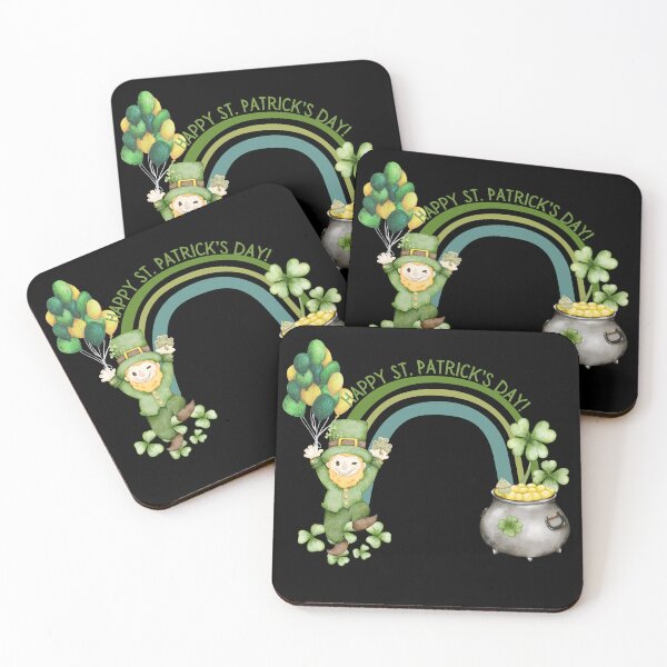Item preview, Happy Saint Patrick's Day Lucky Green Leprechaun Rainbow  designed and sold by IntoClearWater.