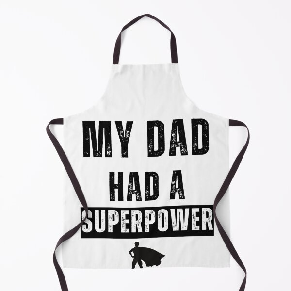 Item preview, "My Dad Had a Superpower" Funny Tee | White design designed and sold by AI-volution.