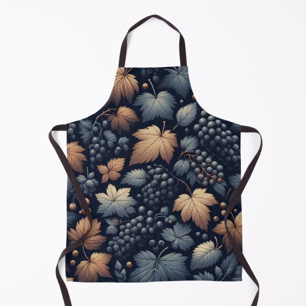Item preview, Autumn Leaves & Tiny Grapes Fabric Elegance designed and sold by Rui Fernandes.
