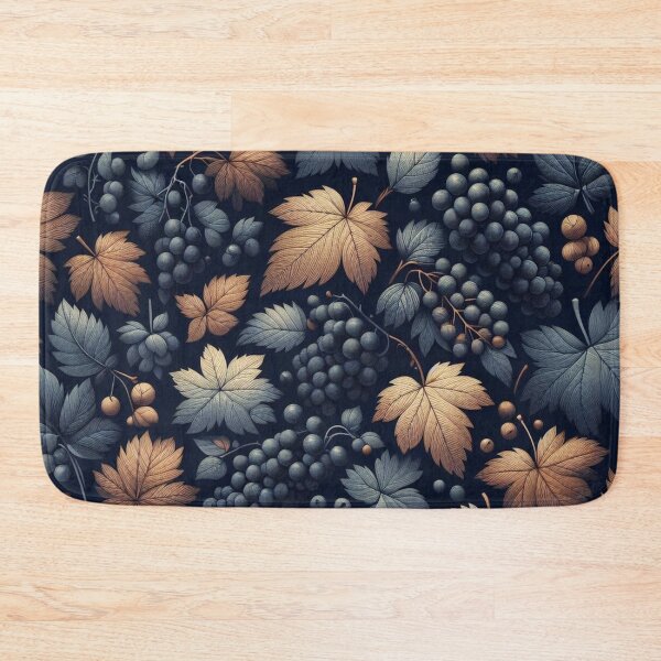 Item preview, Autumn Leaves & Tiny Grapes Fabric Elegance designed and sold by Rui Fernandes.