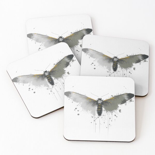 Item preview, Nocturnal Elegance: Dark Moth in Autumn's Embrace designed and sold by PencilPrincess.
