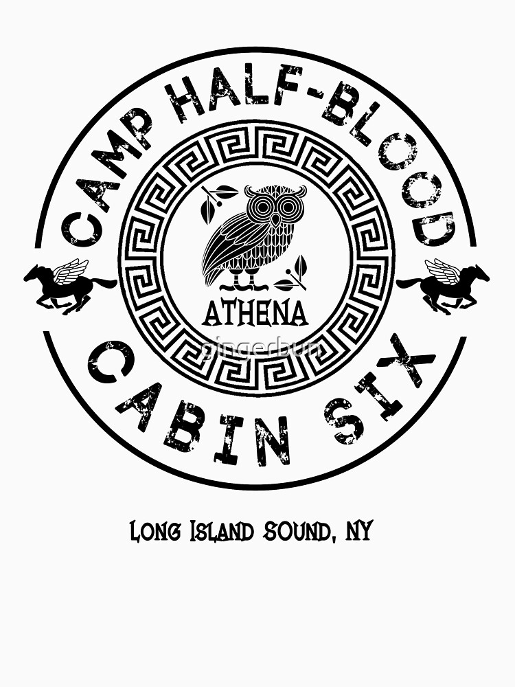 Shop Premium Camp Half Blood Cabin 6 Athena T-Shirt - Davson Sales