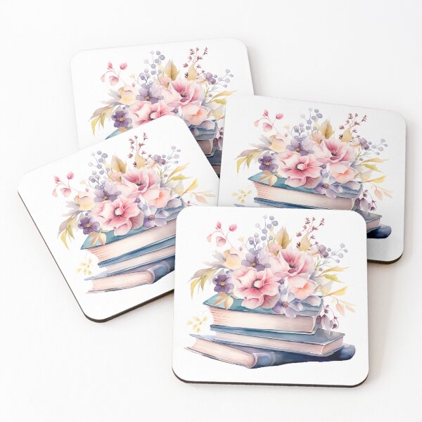 Item preview,  flowers growing from book designed and sold by tasiawatercolor.