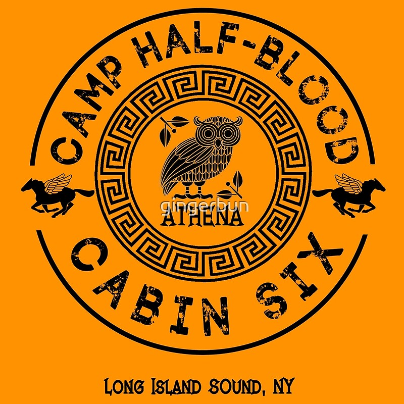 "Cabin Six Athena Percy Jackson Camp HalfBlood " Metal Prints
