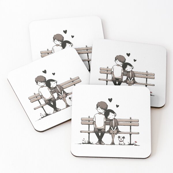 Item preview, Couple on a bench designed and sold by The-Crazy-Thing.