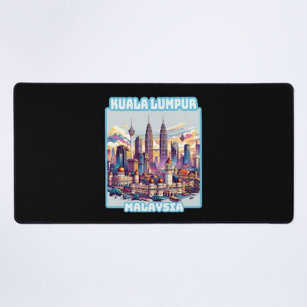 Item preview, Kuala Lumpur Malaysia skyline Vintage Travel art designed and sold by Unitepeople.
