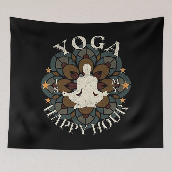 Item preview, Yoga is my Happy Hour designed and sold by Vindbult.