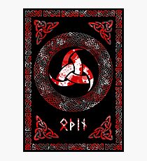 Óðinn's Triskele Photographic Print