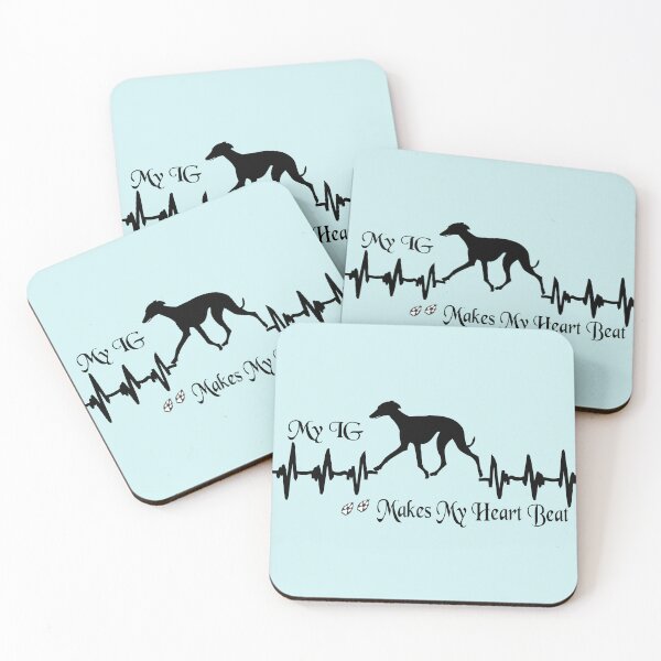Item preview, Italian Greyhound Heart Beat designed and sold by pawsinprofile.