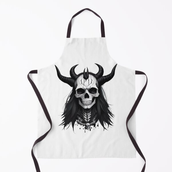 Item preview, Skull with horns devil skull designed and sold by Frostquest.