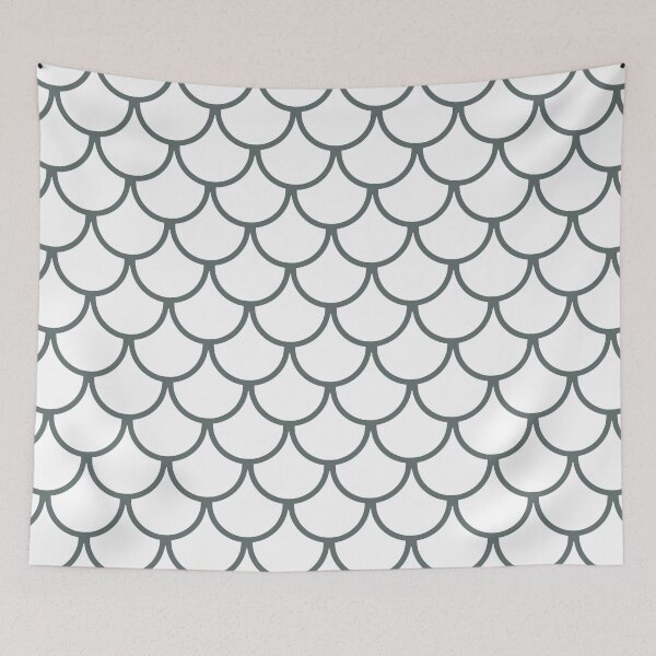 Item preview, Fish Scales Pattern: Dark Grey designed and sold by Jared Davies.