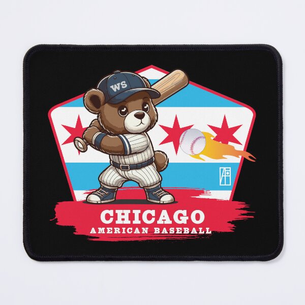 Item preview, USA - American BASEBALL - Chicago - Baseball mascot - Chicago baseball designed and sold by ArtProjectShop.