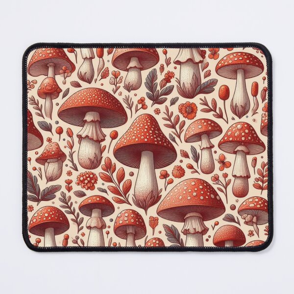 Item preview, Tiny Mushrooms & Petite Blooms Fabric Whimsy designed and sold by Rui Fernandes.